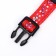 Nylon “Star Bones” collar, 36 x 1.5 cm, red