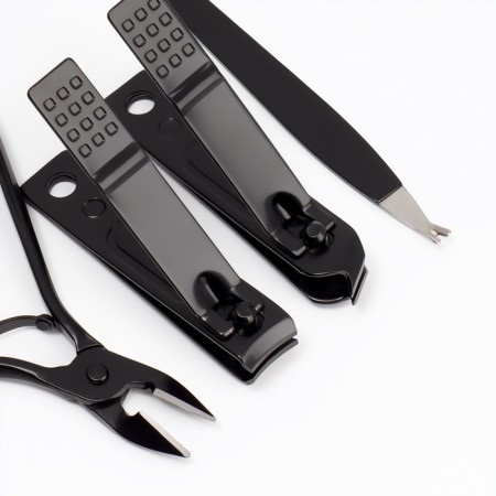 Manicure set, 12 items, in a case, black-2