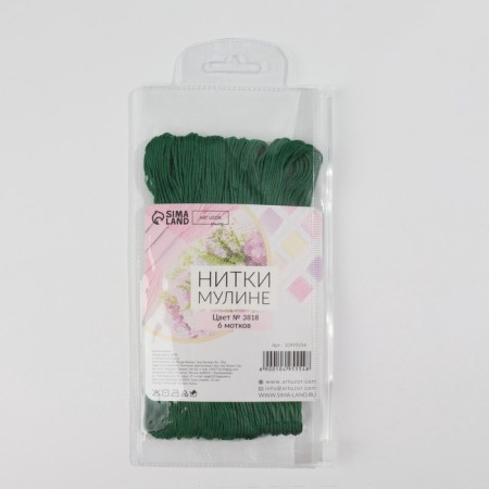 Muline threads 8 ± 1m No. 3818 (nab 6 pcs price for nab) malachite au-6