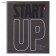 Notebook on rings, 160 sheets in the Start Up cage, solid cover, glossy lamination, with a change of block