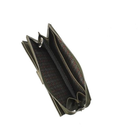 Wallet, magnet, 18 pockets, 1 department for trifles, n/k oliv metallic-3