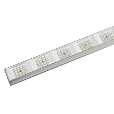 LED LED invoice Uniel, 100 W, IP40, LED, 4000K, 12000 lm, 35x1200x65 mm, silver color-1