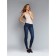 Female jeans, size 42, height 170 cm, dark blue color