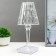 Table lamp 16862/1PR LED 0.8W 4000K USB AKB transparent 12x12x26 cm Risalux
