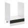 Wardrobe floor ShND 600 under the oven Helga, 600x500x820, white/olive