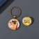 Set of keychain and icon "everything will be fine" 6x11 cm
