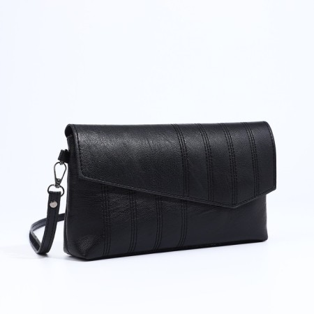 Bag-clate on magnet, long belt, black color-2