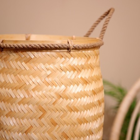 Wicker basket, from bamboo 30x30x40 cm-3