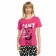 A set of T -shirts and trousers female, size XXS, raspberry color