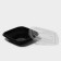 Disposable plastic lid, YUPK-1616, 16 × 16 × 1.38 cm, transparent, 50 pcs/un