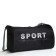 Sports bag with lightning, long belt, black color