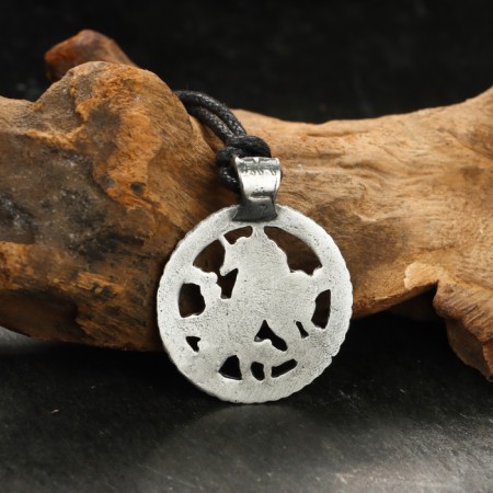 Protective amulet No. 9 “Indrik-Zver”, 28x28mm, metallic-3