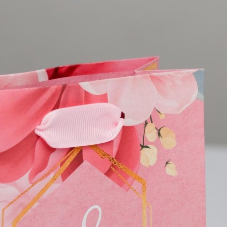 Package Gift Craft Vertical, packaging, “Happy Spring!”, S 12 x 15 x 5.5 cm-2