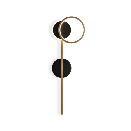 Lamp wall -mounted LED Ambrella Light, Linetech, FL5192, LED, 9 W, 675LUM, 3000K, Black Sand, Gold
