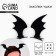 Hairpins for hair ears "Wings", black, 2 pcs, 11 x 12 cm