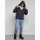 Sports male winter, size 60, dark blue color