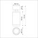 Over lamp, 12W LED, 4000K, 1080LM, color gold