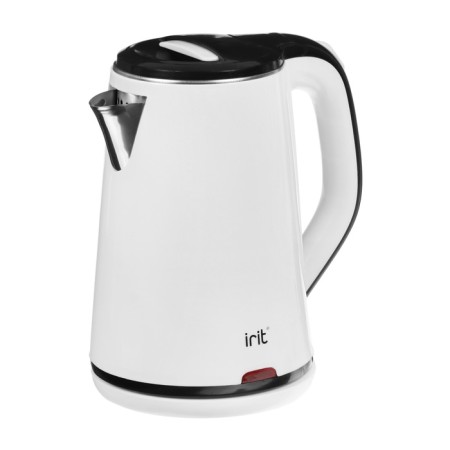 Electric kettle IRIT IR-13-1308, plastic, flair, 1.8 l, 1500, white-black-1