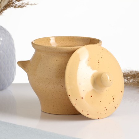 Ceramic pot for baking No. 6, 0.65l / 12x12cm, Karakum-1