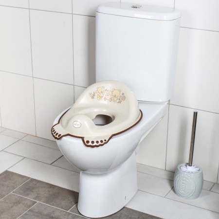 Children's lining - an anti -exclusive “bears” toilet seat, beige color