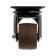 Furniture wheel Cappio d = 40, on the site, rotary, TPR coating