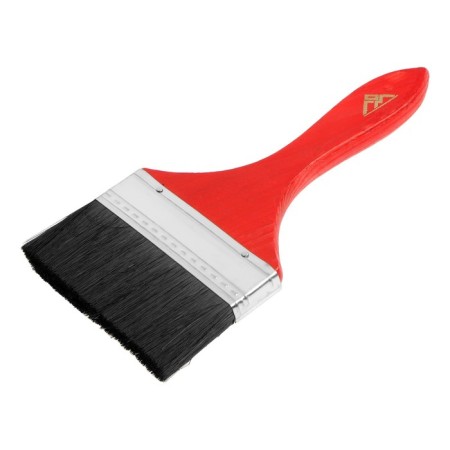 Brush flat scrap, mixed bristles, wooden handle, 4 ", 100 mm