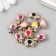 Beads for creativity plastic "Turtle Bright middle" mix set 10 pcs 1.7x1 cm