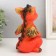 Figure "Dragon" 18x10x10 cm, orange