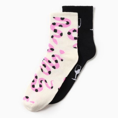 A set of female socks KAFTAN "The snake notes" p. 36-39 (23-25 ​​cm), 2 pairs-2