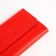 Women's wallet on the button, red color