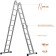 Transformer staircase "Sibin" LT-45 38853, aluminum 4x5 steps