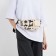 The textile waist bag with the pocket "be true" 30*14*6 cm