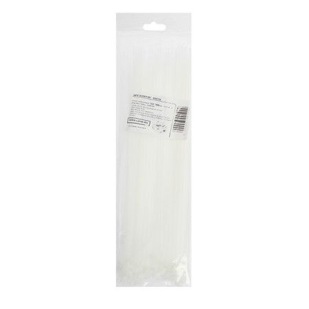 Nylon clamp, plastic, 3.6x300 mm, white, in the package of 100 pcs.-1