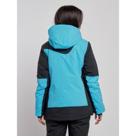 Ski jacket women's winter, size 46, blue color-3