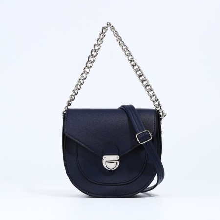 Women's bag Textura, messenger, small size, blue color-1