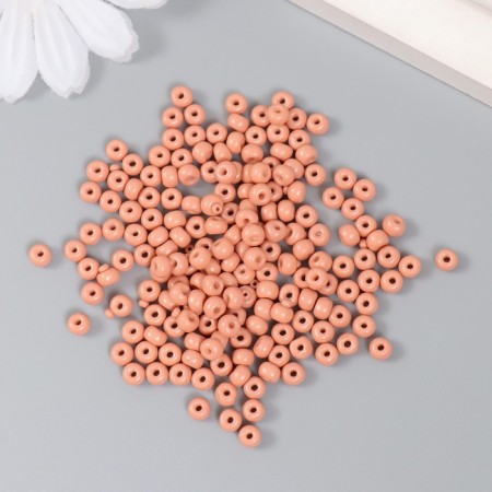 Glass beads 6/0 "apricot ice" 15 g-1