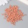 Glass beads 6/0 "apricot ice" 15 g