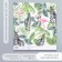 Scrapbooking paper "Flamingo and zebra" density 180 g 15.5x17 cm