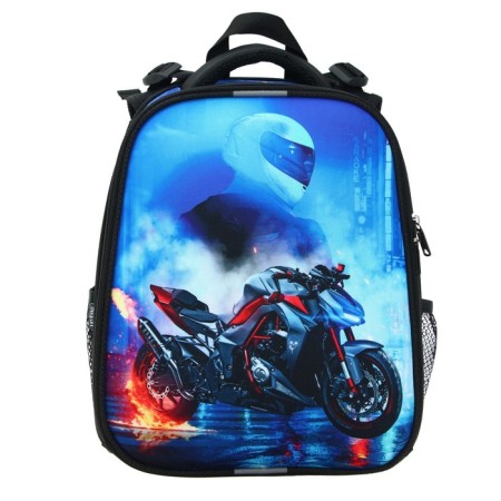 Frame backpack 38 x 30 x 16 cm, ergonomic back, Calligrata Probag "Moto" (school, with sieve growth)-7