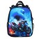 Frame backpack 38 x 30 x 16 cm, ergonomic back, Calligrata Probag "Moto" (school, with sieve growth)