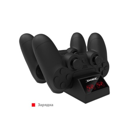 Charger for 2 Gampads PS4 Dobe TP4-1822, magnetic connectors, with indication-4