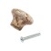 Pen button Art Cappio Ceramics 011, D = 32, ceramic, white with texture