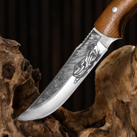 Hunting knife "Pier" 26cm, blade 140mm/2.4mm, with engraving-4
