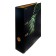 A4, 75 mm, Devente tropicana, laminated cardboard, black/green, collapsible.