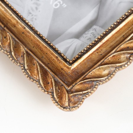 Photo frame Polystone 10x15 cm "Volana" gold 20x15.5 cm-2