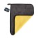 A rag for a car cartage, microfiber, 800 g/m², 30 × 40 cm, yellow-gray