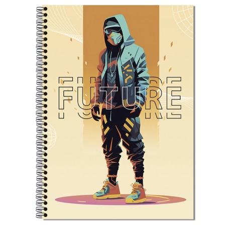 A4 notebook on the crest 60 liter cl Future, regional cards, OFSET block