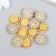 Decor for creativity Plastic "Flower-Sun Crystal" set 12 pcs 1.4x1.4 cm