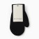 Baby mittens minku, black color, 18 cm