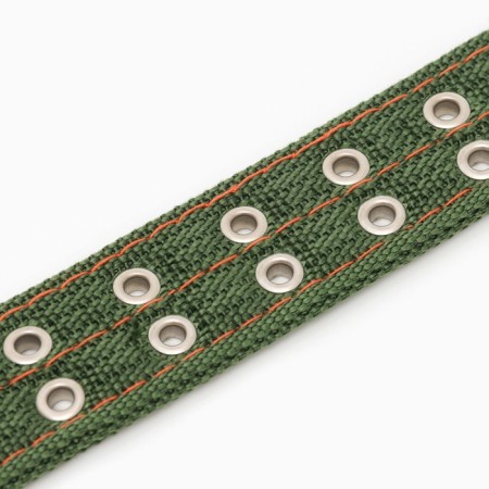 The collar is four-layer, 64 x 4 cm, Osh 50-58 cm, polyester, green-5